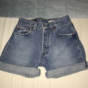 Vintage LEVI’s 501 High Waisted Jean Shorts